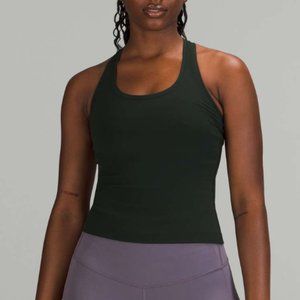 lululemon - cool racerback short size 10 EUC rainforest green